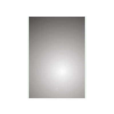 Ibathuk Nebula Wall Mounted Led Illuminated Bathroom Mirror With Touchless Sensor And Demister Pad With White Lights, 450 X 600mm - image 1