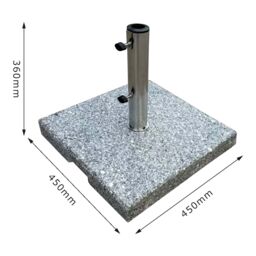 GoodHome Terni Granite Square Parasol Base 35Kg - thumbnail 3