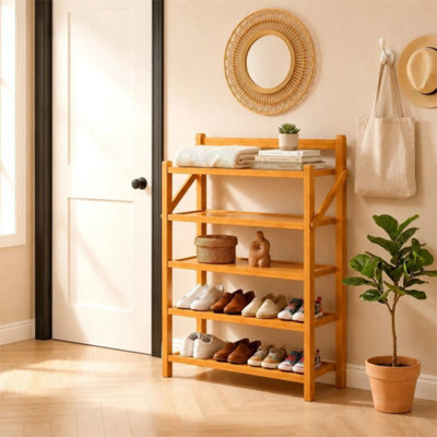 5-50 Multi-Layer Shoe Shelf Large Footwear Storage For Bedroom Hallway Indoor Use - image 1