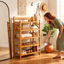 5-50 Multi-Layer Shoe Shelf Large Footwear Storage For Bedroom Hallway Indoor Use - thumbnail 4