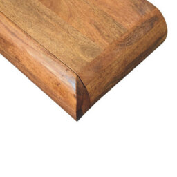 Artisan Furniture Solid Wood Solis Wall-Mounted Bedside, 1 Drawer, Brown - thumbnail 5