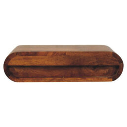 Artisan Furniture Solid Wood Solis Wall-Mounted Bedside, 1 Drawer, Brown - thumbnail 8