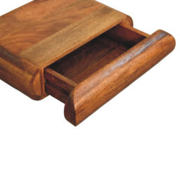 Artisan Furniture Solid Wood Solis Wall-Mounted Bedside, 1 Drawer, Brown - thumbnail 6