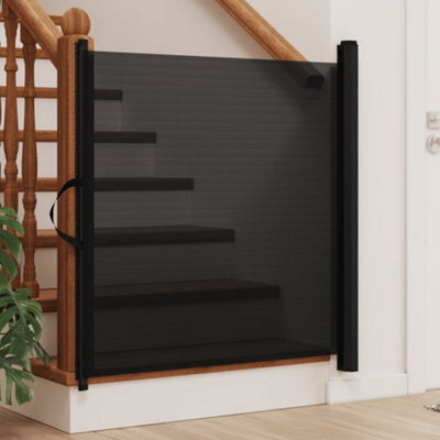 Walplus Retractable Pet Gate Black 117.5X125 Cm - image 1