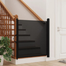 Walplus Retractable Pet Gate Black 117.5X125 Cm - thumbnail 3