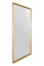 "Mirroroutlet The Naturalis - Solid Oak Rounded Corner Leaner / Wall Mirror 71"" X 35"" (180Cm X 90Cm) Scandinavian 'scandi' Inspired" - thumbnail 4
