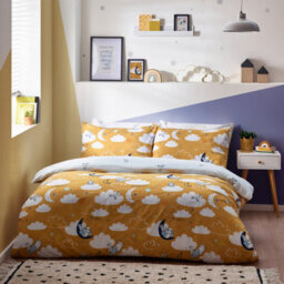 Peter Rabbit™ Sleepy Head Double Duvet Cover Set, Polyester, Cotton, Ochre - thumbnail 2