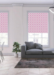 Lister Cartwright Olivia Bard Jaipur Indian  Blackout Roller Blinds Child Safety Included  (Pink, 150 Cm Width X 140 Cm Drop) - thumbnail 3