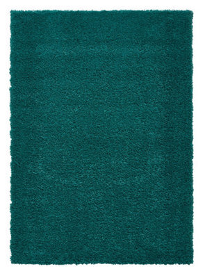 Green Shaggy Rug, 50mm Thickness Stain-Resistant Modern Rug, Green Shaggy Rug For Bedroom, & Dining Room-200Cm X 290Cm - image 1