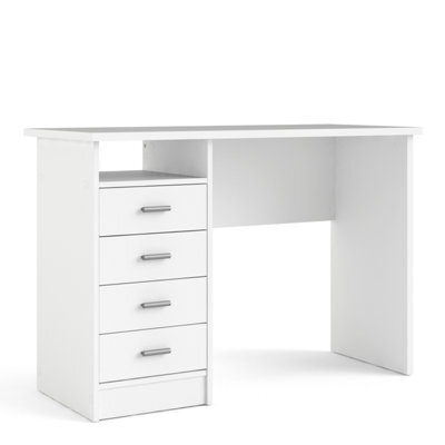 Furniture To Go Function Plus Desk White 4 Drawers  (W) 110 X (H) 76 X (D) 48.5Cm - image 1