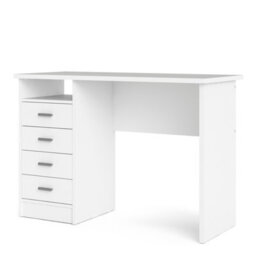 Furniture To Go Function Plus Desk White 4 Drawers  (W) 110 X (H) 76 X (D) 48.5Cm - thumbnail 4