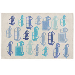 Beliani Kids Rug Maduraj Blue 60 X 90 Cm Cotton - thumbnail 1
