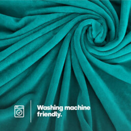 Livivo Single Fleece Blanket In Ocean Blue Colour - thumbnail 6
