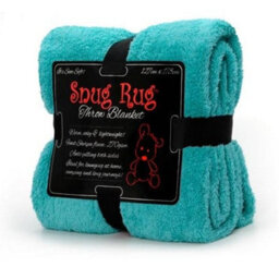 Snug Rug Blanket Luxury Sherpa Fleece Sofa Tv Throw Gift Blankets 127X178Cm - Teal