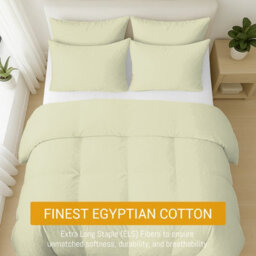 Pamposh 400 Thread Count Egyptian Cotton Double Duvet Cover Set Premium Cotton Breathable Luxury Bedding Set With Zipper Closure - thumbnail 3