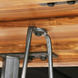 Berkfield Bar Set 3 Pieces Solid Reclaimed Teak - thumbnail 6