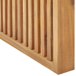 Beliani Garden Dining Table Bellano 70 Cm 120 Cm Acacia Wood Brown - thumbnail 7