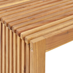 Beliani Garden Dining Table Bellano 70 Cm 120 Cm Acacia Wood Brown - thumbnail 6
