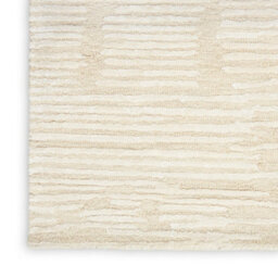 Cream Luxcelle Handmade Luxurious Modern Easy To Clean Wool Rug For Living Room, Bedroom - 114Cm X 175Cm - thumbnail 4