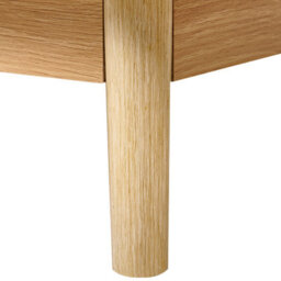 Wyld And Coco Astrahome Bedside Nightstand With Pine Wood Drawer And Rattan Front, Compact W40 X D42 X H40Cm - thumbnail 7