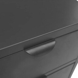 Berkfield Classic Sideboard Anthracite 75X35X70 Cm Steel And Tempered Glass - thumbnail 9