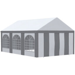 Outsunny 6 X 4M Party Tent, Marquee Gazebo With Sides, Windows And Double Doors - thumbnail 2