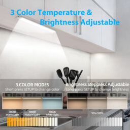 Usb Rechargeable Dimmable Cabinet Lamp, 20Cm, Motion-Activated With 54 Leds, 3-Piece Set - thumbnail 3