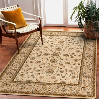 RugsX Wool Carpet Omega Aries Flowers Pearl 100X150 Cm - image 1