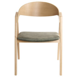 Beliani Set Of 2 Dining Chairs Yuba Wood Dark Green - thumbnail 6