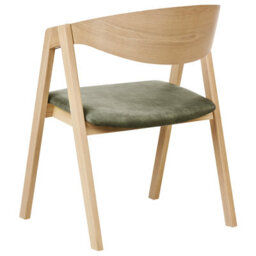 Beliani Set Of 2 Dining Chairs Yuba Wood Dark Green - thumbnail 7