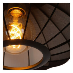 Lucide Corina - Pendant Light - 50 Cm - 1Xe27 - Black - thumbnail 4