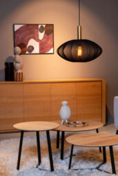 Lucide Corina - Pendant Light - 50 Cm - 1Xe27 - Black - thumbnail 2