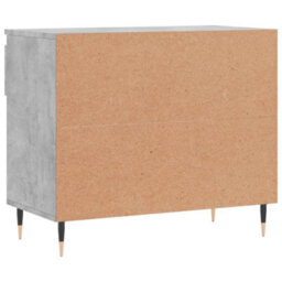 Berkfield Shoe Cabinet Concrete Grey 70X36X60 Cm Engineered Wood - thumbnail 8