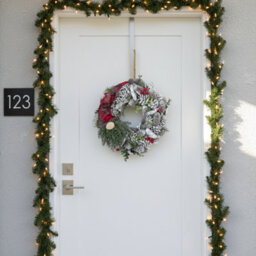 Garden Greatness Winter Wonderland Snowy Pinecone Gonk Wreath - thumbnail 2
