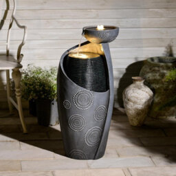 Sunlinua Elegant Outdoor Water Fountain 81Cm Jar With Led Lights And Durable Pump For Garden And Home Décor - thumbnail 1