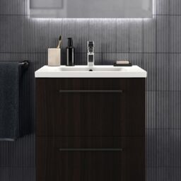 Ideal Standard I.life B Coffee Oak Effect Wall-Mounted Bathroom Vanity Unit (H) 630mm (W) 600mm - thumbnail 4