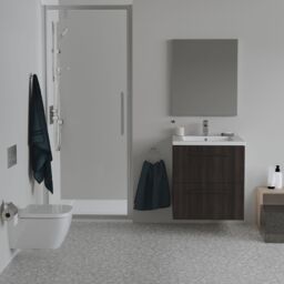 Ideal Standard I.life B Coffee Oak Effect Wall-Mounted Bathroom Vanity Unit (H) 630mm (W) 600mm - thumbnail 5