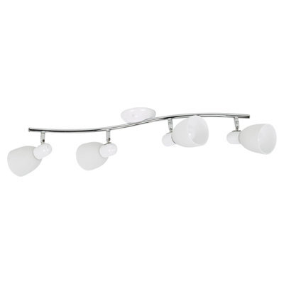Urbn-Living Urbn Living Dakar Led 4 Way Ceiling Spotlight Bar E14 40W Warm White Light Bulbs Includ - image 1