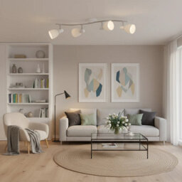 Urbn-Living Urbn Living Dakar Led 4 Way Ceiling Spotlight Bar E14 40W Warm White Light Bulbs Includ - thumbnail 5
