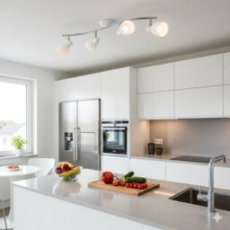 Urbn-Living Urbn Living Dakar Led 4 Way Ceiling Spotlight Bar E14 40W Warm White Light Bulbs Includ - thumbnail 6