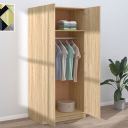 Berkfield Wardrobe Sonoma Oak 80X52X180 Cm Engineered Wood - thumbnail 3