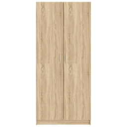 Berkfield Wardrobe Sonoma Oak 80X52X180 Cm Engineered Wood - thumbnail 5