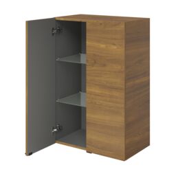 GoodHome Imandra Deep Matt Walnut Effect Bathroom Double Wall Cabinet (H)90Cm (W)60Cm - thumbnail 3