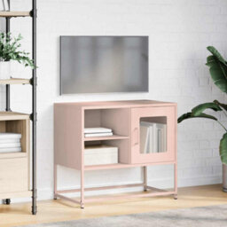Berkfield Tv Cabinet Pink 68X39X60.5 Cm Steel - thumbnail 4