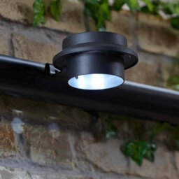 Taylor & Brown 6 X Solar Led Fence Gutter Lights, Super Bright, Weather-Resistant, No Wiring, Home & Garden Décor (Black) - thumbnail 3