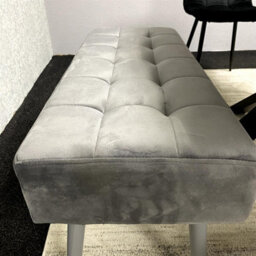 Kosy Koala Dining Table Set With 2 Black Chairs And 2 Grey Benches Kitchen Dining Room Furniture - thumbnail 4