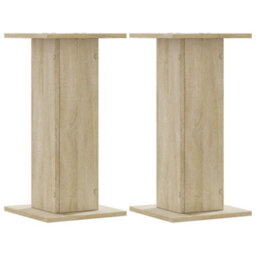 Walplus Plant Stands 2 Pcs Sonoma Oak 30X30X60 Cm Engineered Wood - thumbnail 2
