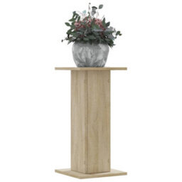 Walplus Plant Stands 2 Pcs Sonoma Oak 30X30X60 Cm Engineered Wood - thumbnail 1