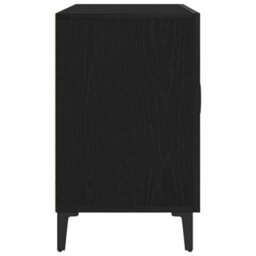 Berkfield Black Oak Sideboard - 100 X 36 X 60 Cm - Made Of Engineered Wood - thumbnail 8