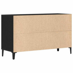 Berkfield Black Oak Sideboard - 100 X 36 X 60 Cm - Made Of Engineered Wood - thumbnail 6